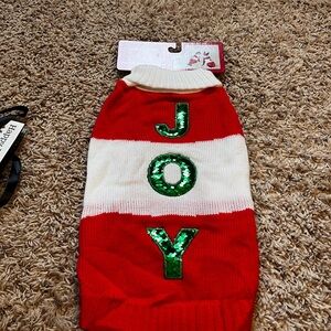 Wondershop Red and White Pet Sweater